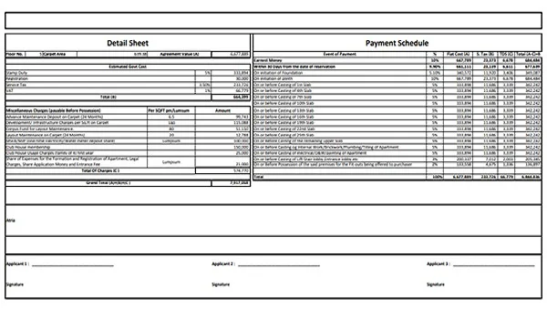 Featured Image of Purva Aerocity Cost Sheet